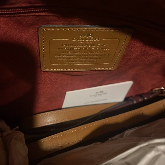 COACH SIERRA SATCHEL IN PEBBLE AND PATENT LEATHERS F54664 AND WALLET - Picture 8 of 13